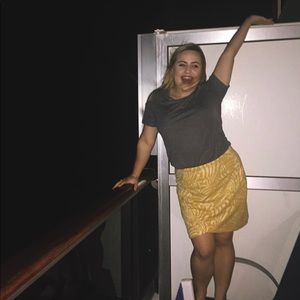 ☀️ YELLOW PRINT H&M MINI SKIRT ☀️